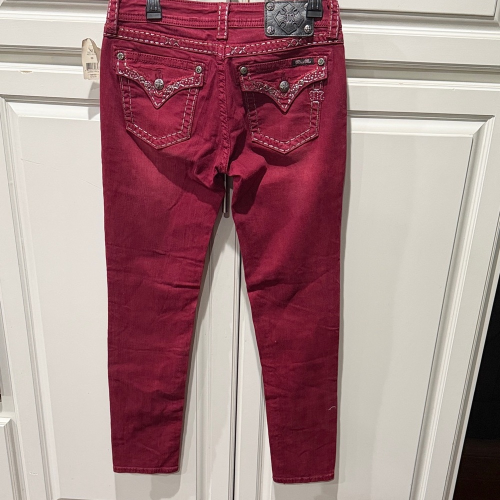 Women’s Burgundy Skinny Fit Jeans 29